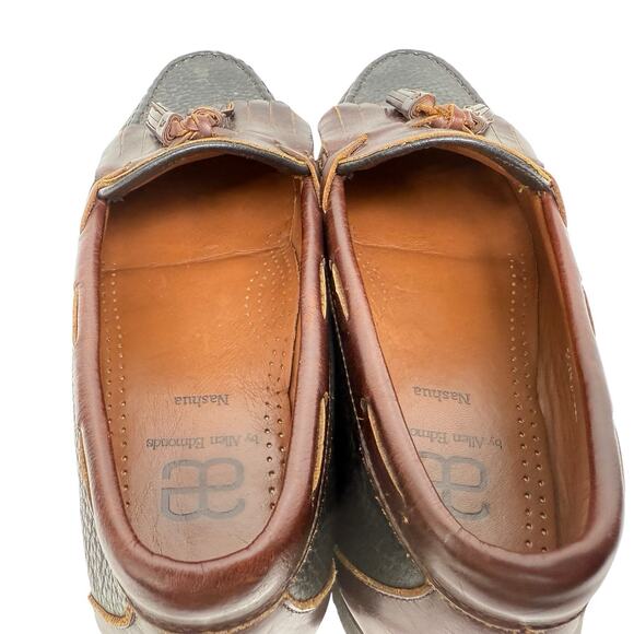 Allen‎ Edmonds Nashua 2 Tone Leather Tassel Kiltie Loafers Size 9 3E Extra Wide - Picture 6 of 12